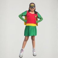 Disfraz Robin - Súper Héroes y Heroínas DC Comics / Niña